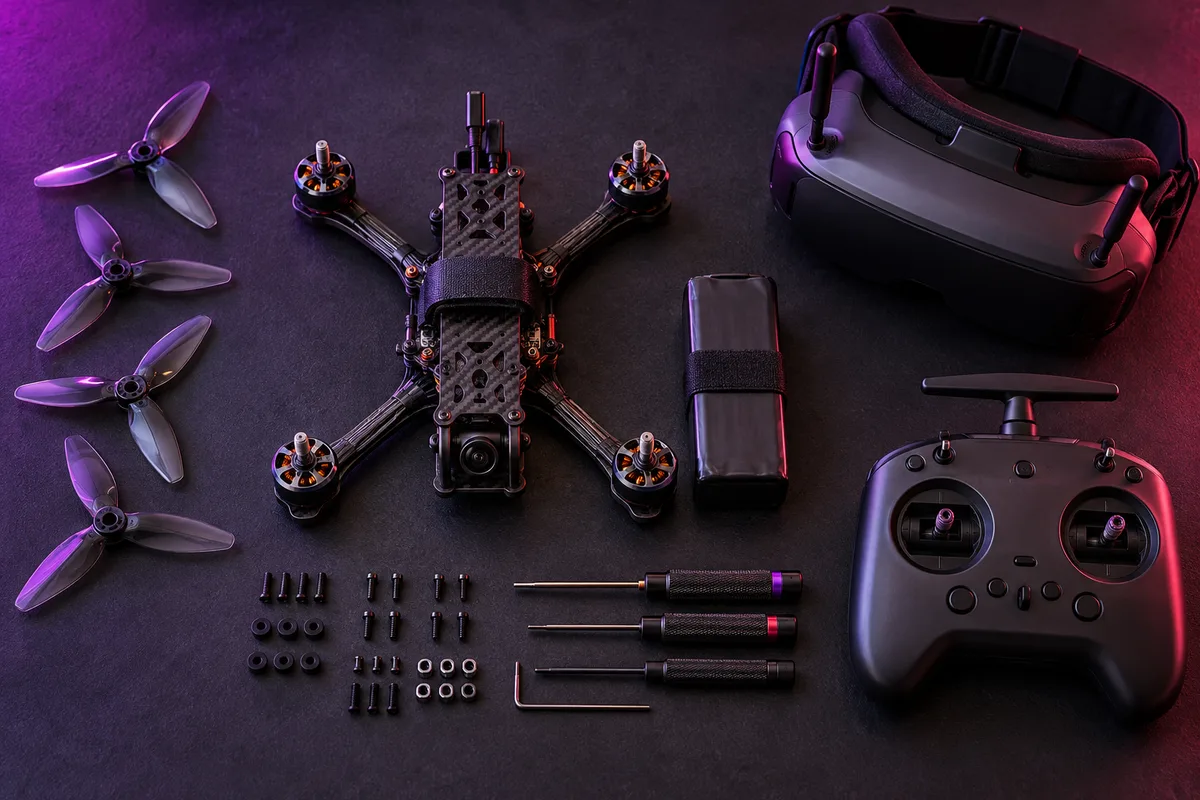 Illustrated disconnected FPV workbench